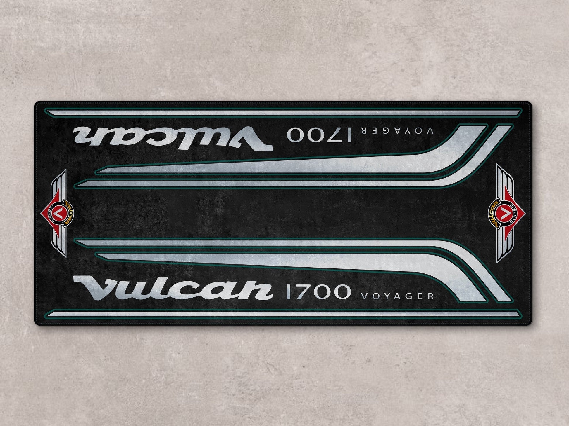 Designed Pit Mat for Kawasaki Vulcan 1700 Voyager Motorcycle - MM7430 - Howling Moto