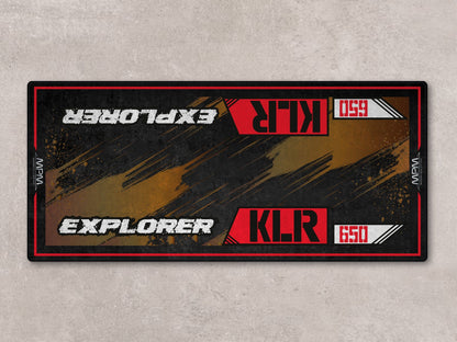Designed Pit Mat for Kawasaki KLR 650 Motorcycle - MM7431 - Howling Moto