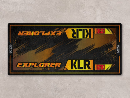 Designed Pit Mat for Kawasaki KLR 650 Motorcycle - MM7431 - Howling Moto