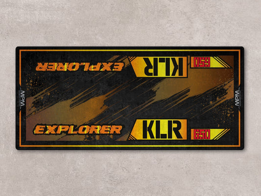 Designed Pit Mat for Kawasaki KLR 650 Motorcycle - MM7431 - Howling Moto