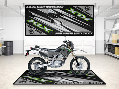 Designed Pit Mat for Kawasaki KLX Motorcycle - MM7432 - Howling Moto