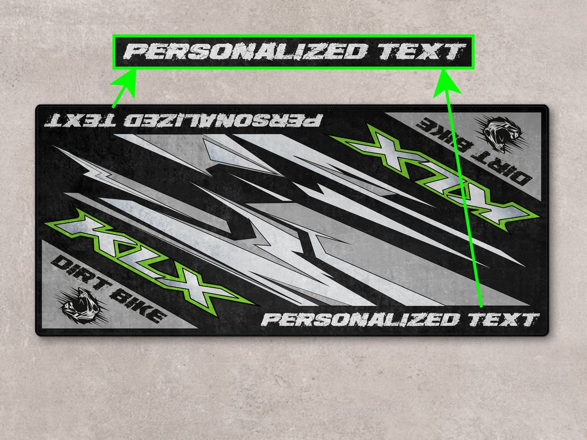 Designed Pit Mat for Kawasaki KLX Motorcycle - MM7432 - Howling Moto