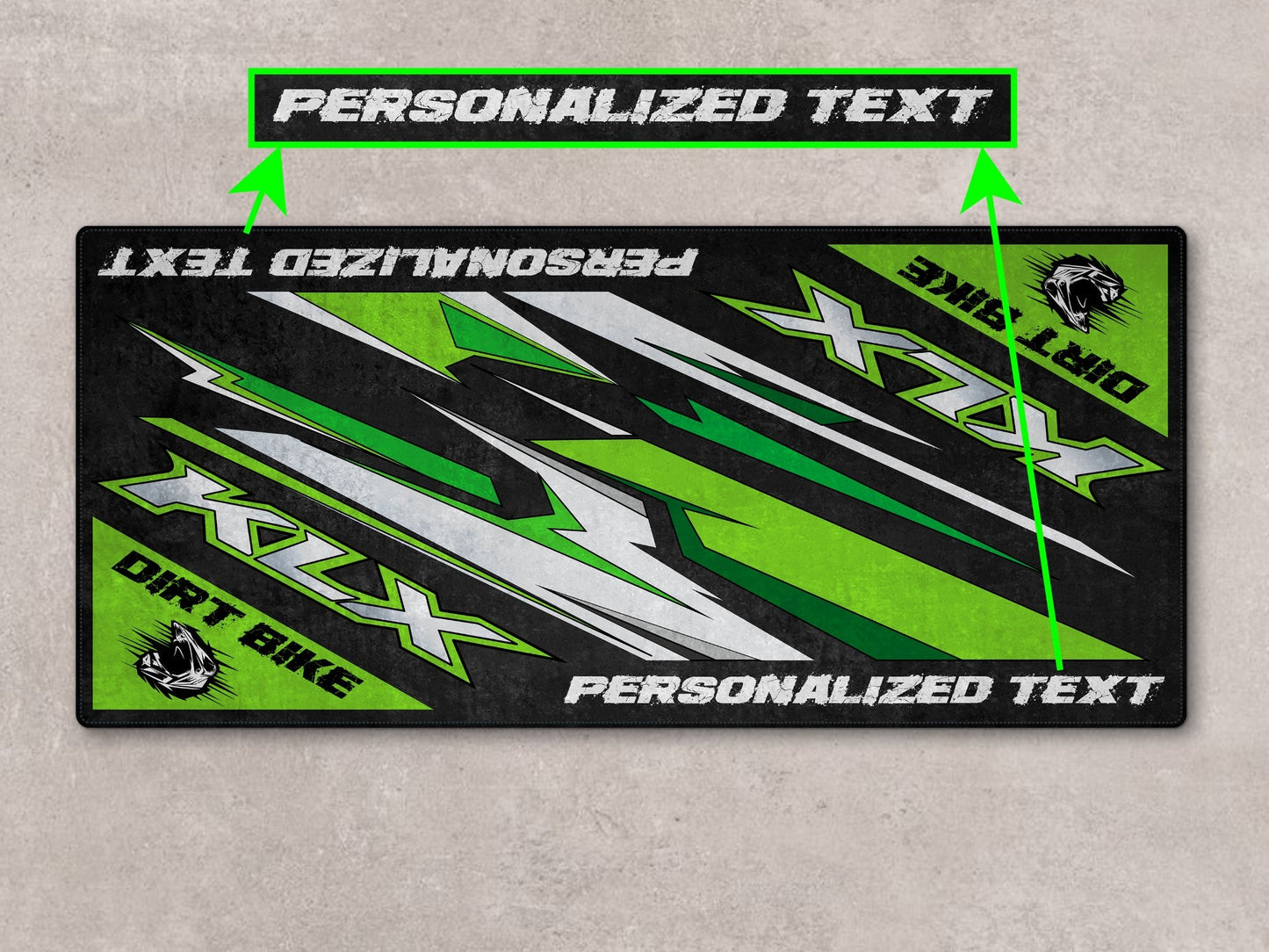 Designed Pit Mat for Kawasaki KLX Motorcycle - MM7432 - Howling Moto