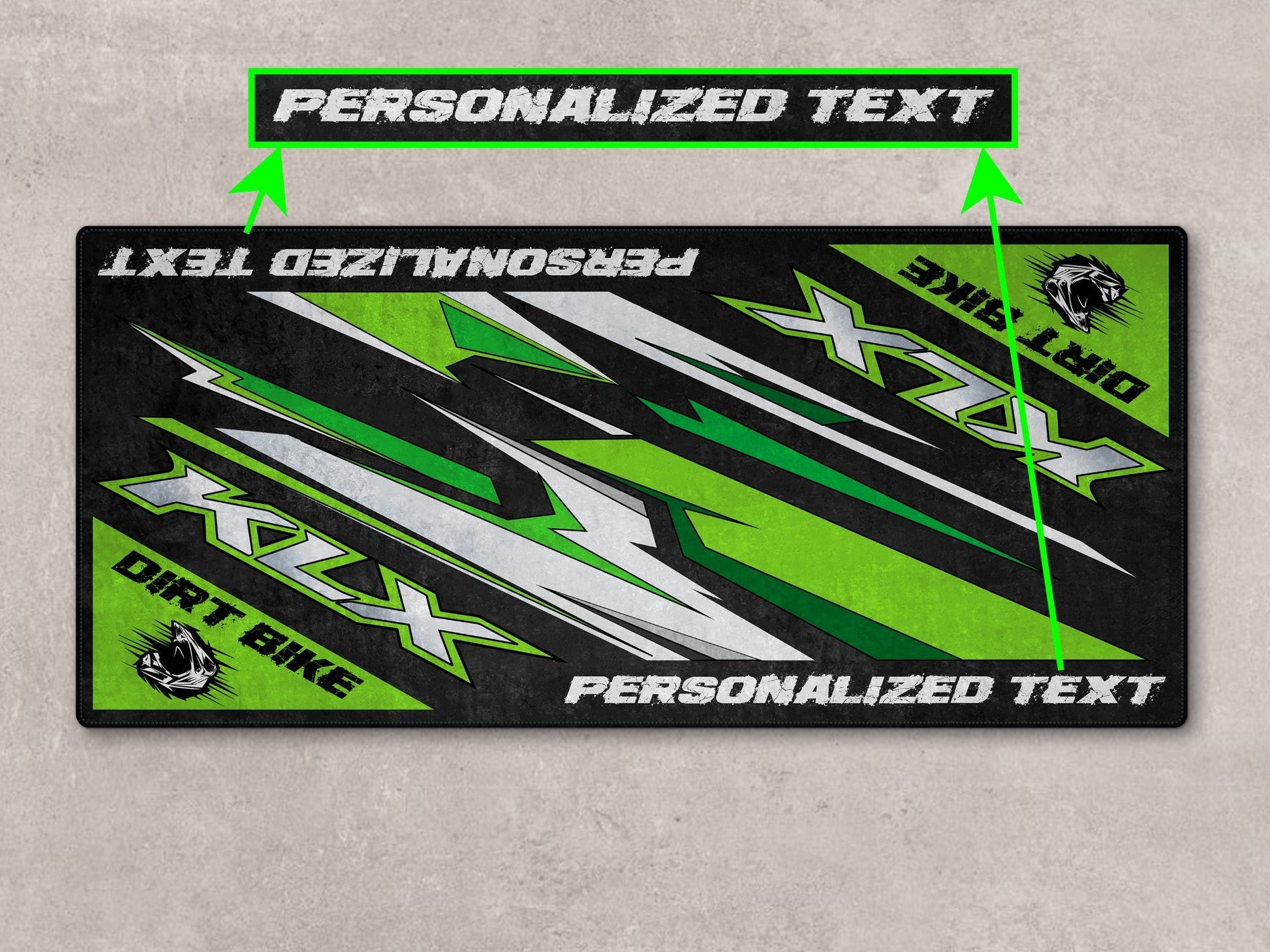 Designed Pit Mat for Kawasaki KLX Motorcycle - MM7432 - Howling Moto