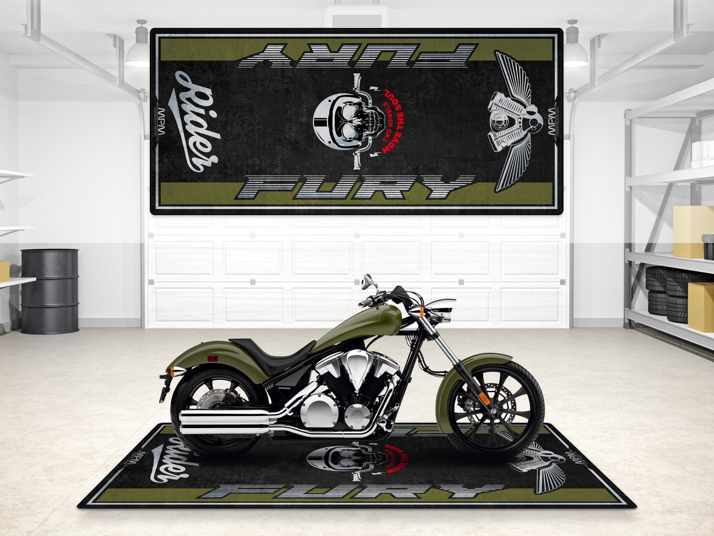 MPM Motorcycle Mat for Honda Fury - MM7435 - Howling Moto