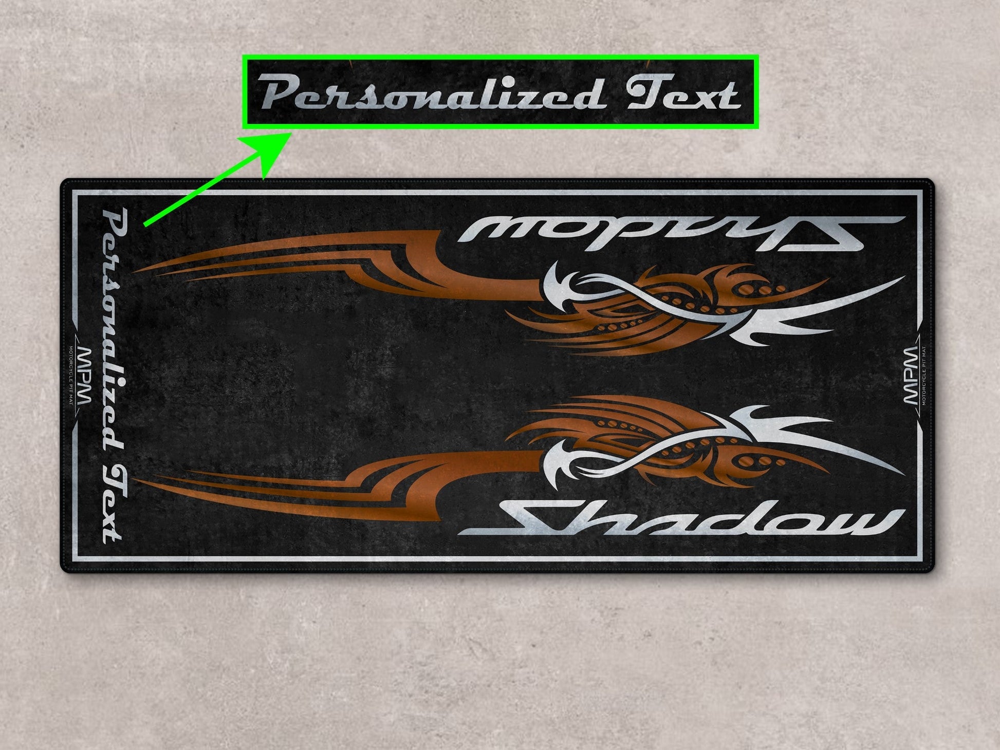 Designed Pit Mat for Honda Shadow Aero Motorcycle - MM7437 - Howling Moto