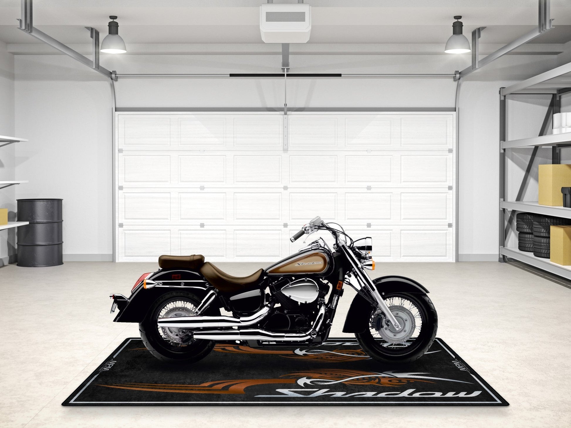 Designed Pit Mat for Honda Shadow Aero Motorcycle - MM7437 - Howling Moto