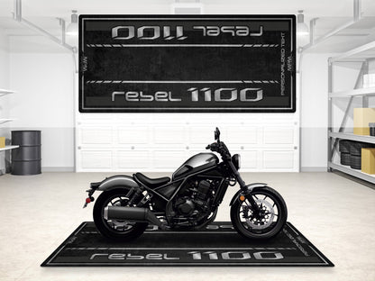 Designed Pit Mat for 2024 Honda Rebel 1100 Motorcycle - MM7438 - Howling Moto