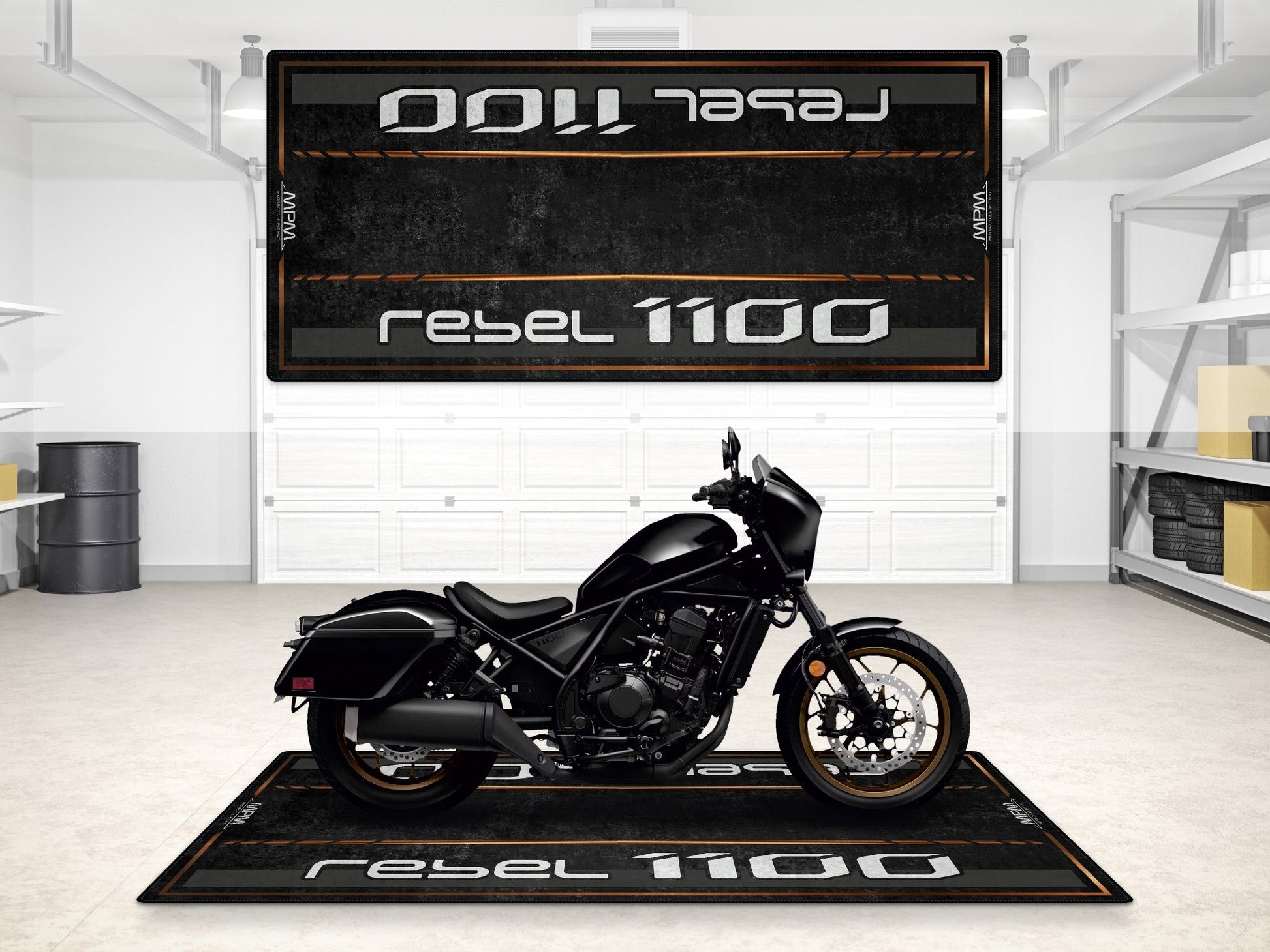 MPM Motorcycle Mat for Honda Rebel 1100 - MM7438 - Howling Moto