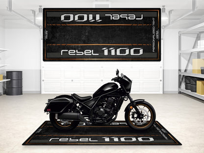 Designed Pit Mat for 2024 Honda Rebel 1100 Motorcycle - MM7438 - Howling Moto