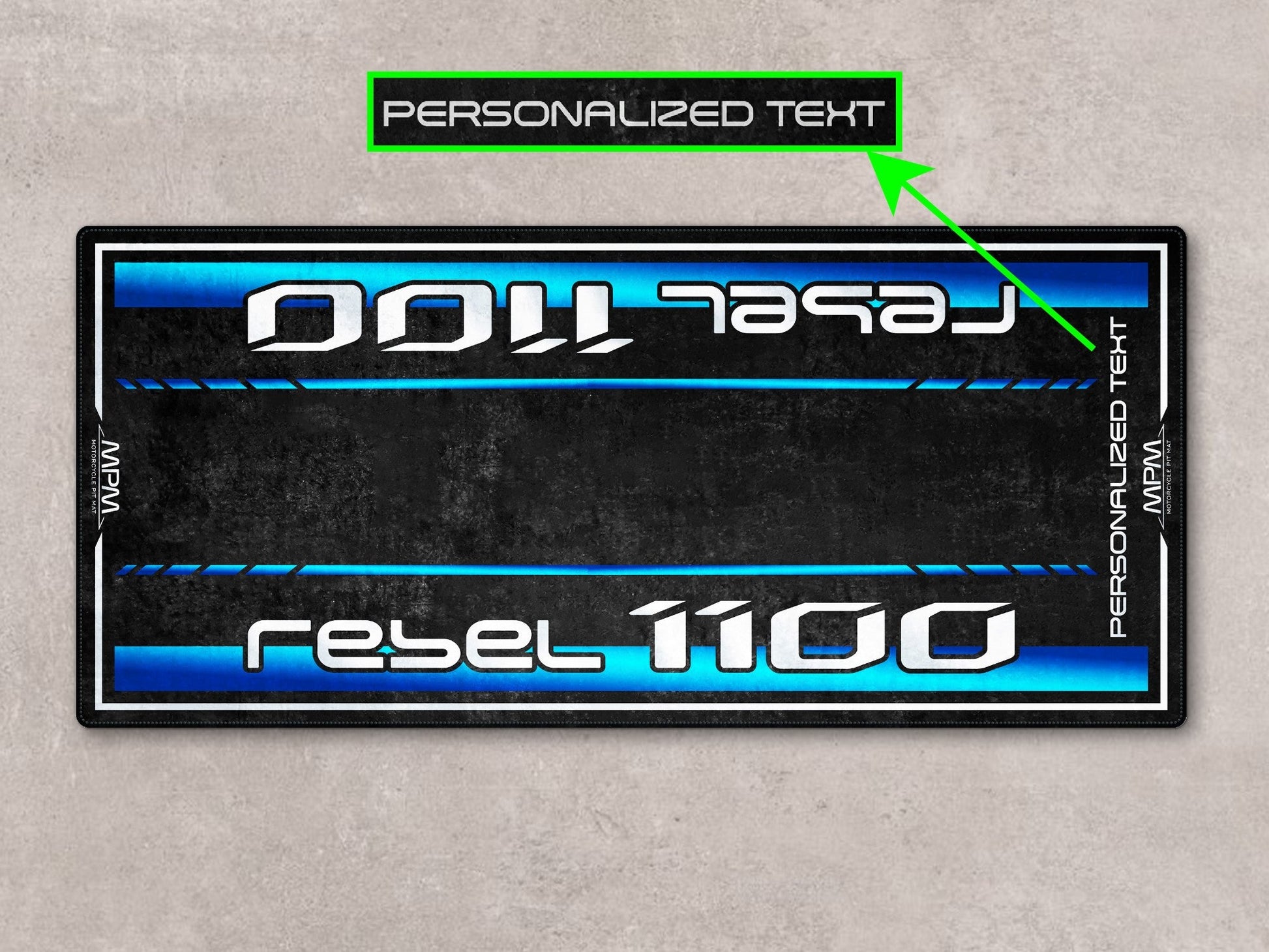 Designed Pit Mat for 2024 Honda Rebel 1100 Motorcycle - MM7438 - Howling Moto