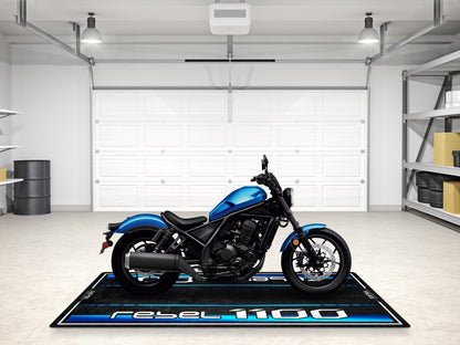 Designed Pit Mat for 2024 Honda Rebel 1100 Motorcycle - MM7438 - Howling Moto