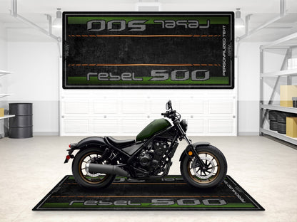 Designed Pit Mat for Honda Rebel 500 Motorcycle - MM7439 - Howling Moto