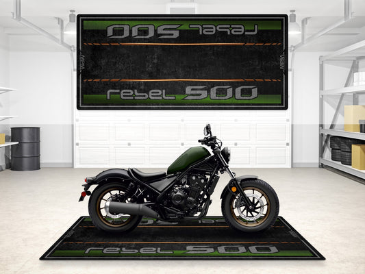 MPM Motorcycle Mat for Honda Rebel 500 - MM7439 - Howling Moto