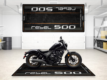 Designed Pit Mat for Honda Rebel 500 Motorcycle - MM7439 - Howling Moto