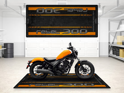 Designed Pit Mat for Honda Rebel 300 Motorcycle - MM7440 - Howling Moto