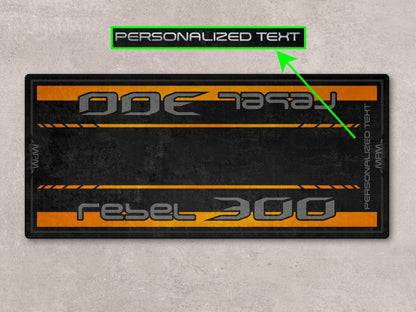 Designed Pit Mat for Honda Rebel 300 Motorcycle - MM7440 - Howling Moto