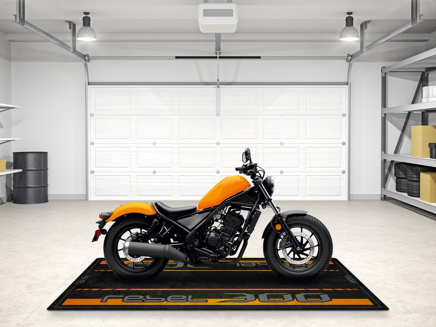 Designed Pit Mat for Honda Rebel 300 Motorcycle - MM7440 - Howling Moto