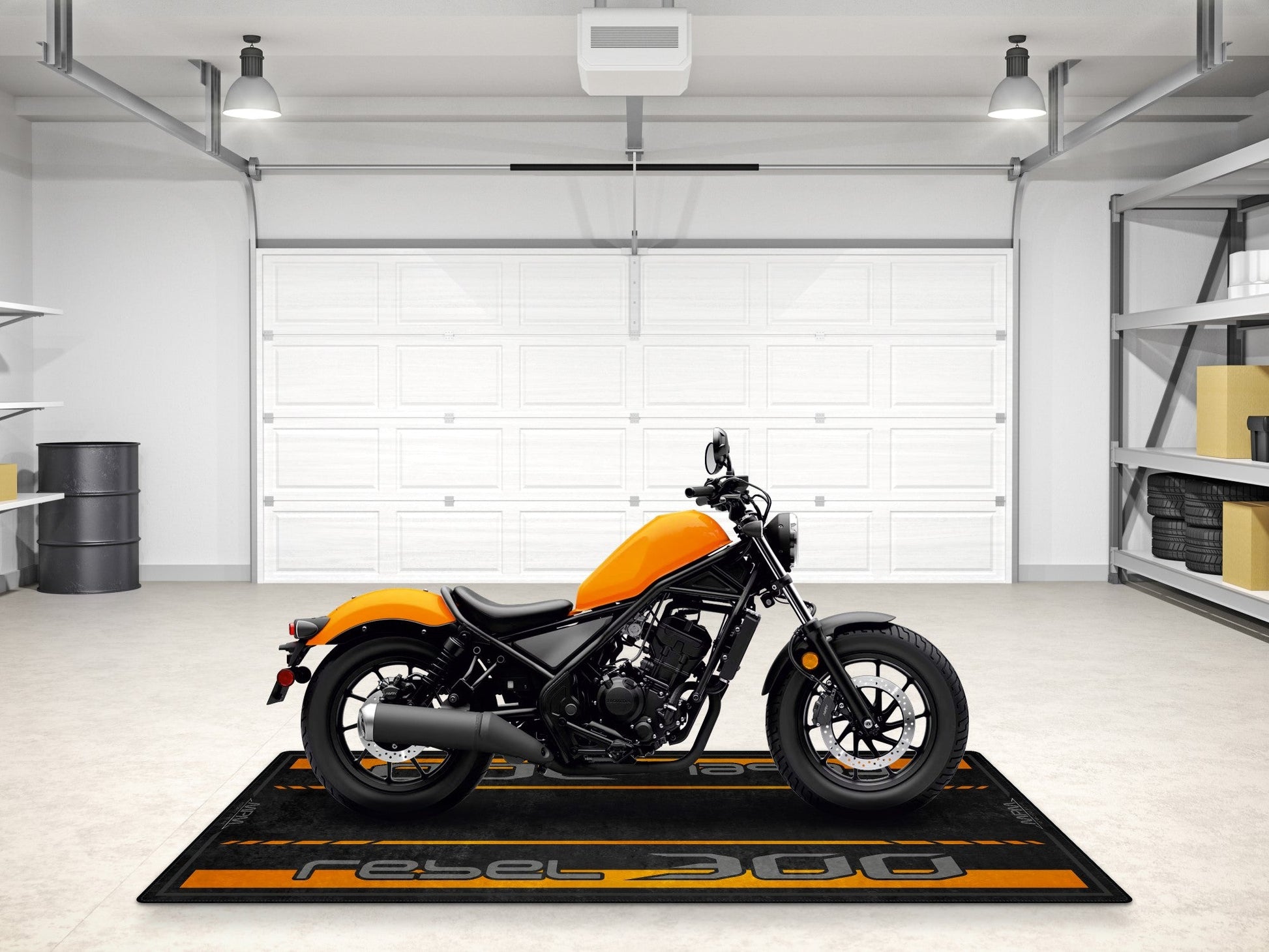 Designed Pit Mat for Honda Rebel 300 Motorcycle - MM7440 - Howling Moto