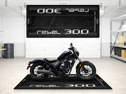 Designed Pit Mat for Honda Rebel 300 Motorcycle - MM7440 - Howling Moto