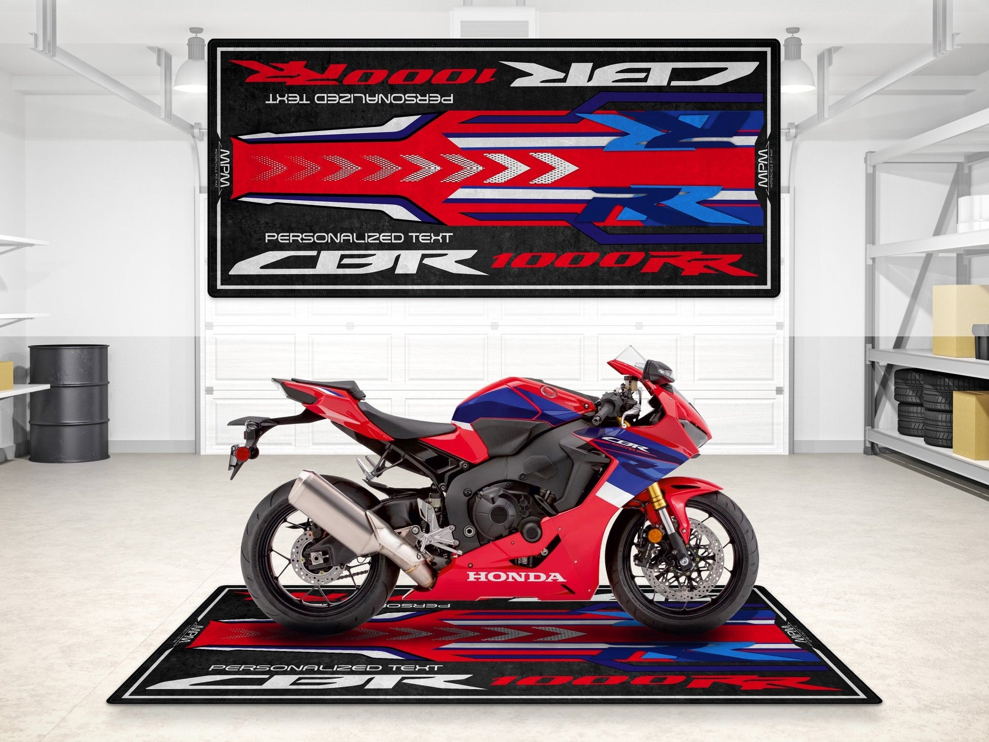 Designed Pit Mat for Honda CBR1000RR Motorcycle - MM7442 - Howling Moto