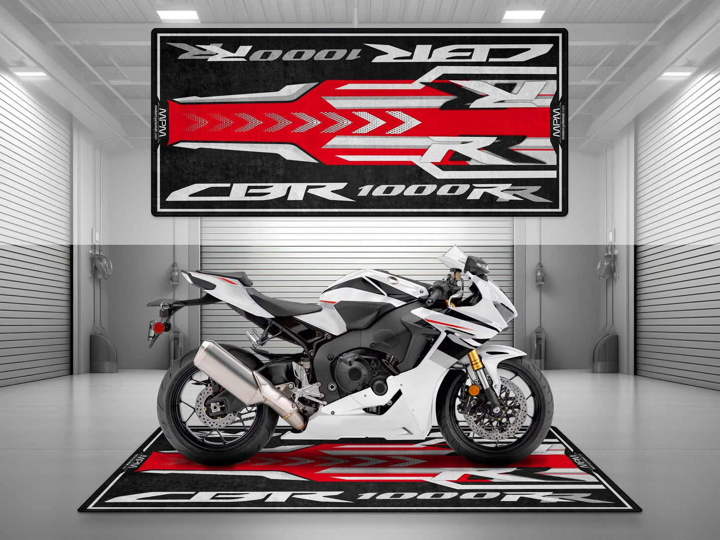 Designed Pit Mat for Honda CBR1000RR Motorcycle - MM7442 - Howling Moto