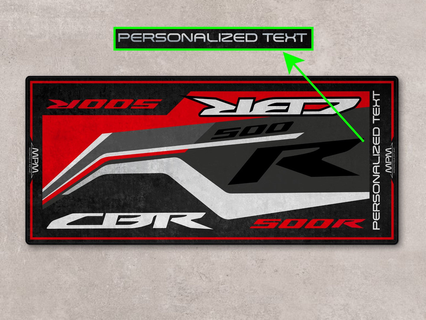 Designed Pit Mat for Honda CBR500R Motorcycle - MM7445 - Howling Moto