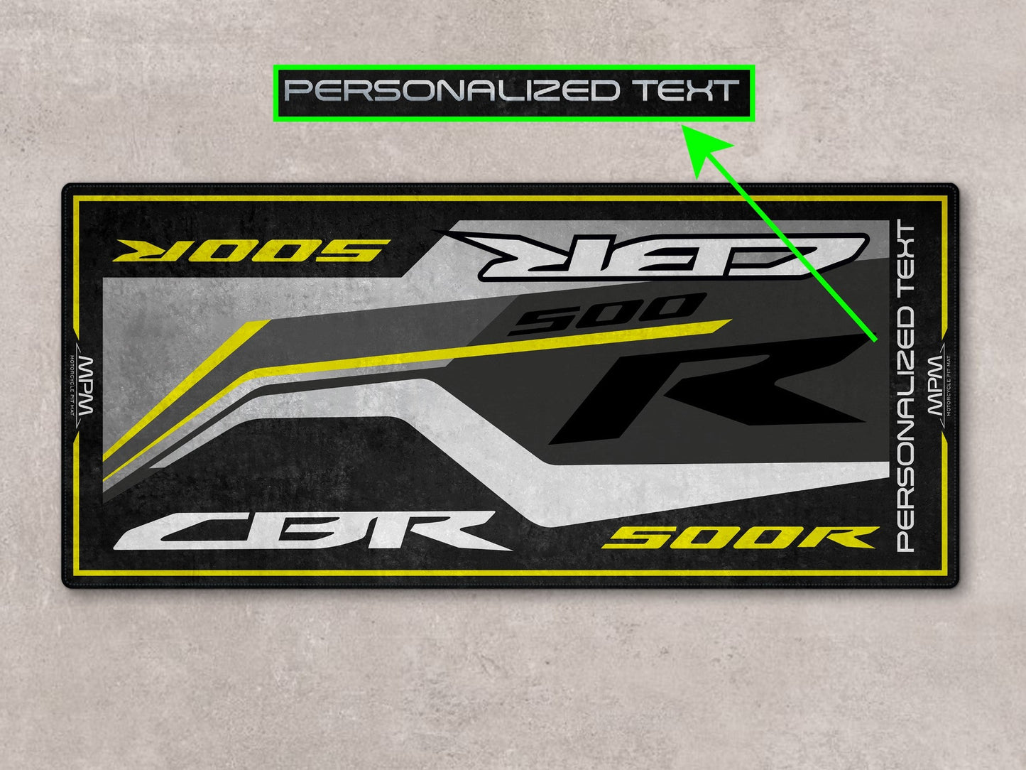 Designed Pit Mat for Honda CBR500R Motorcycle - MM7445 - Howling Moto