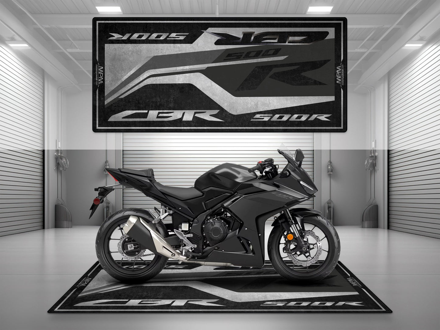 Designed Pit Mat for Honda CBR500R Motorcycle - MM7445 - Howling Moto
