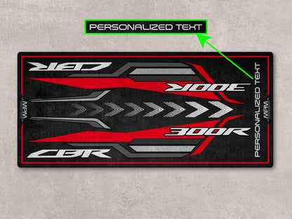 Designed Pit Mat for Honda CBR300R Motorcycle - MM7446 - Howling Moto