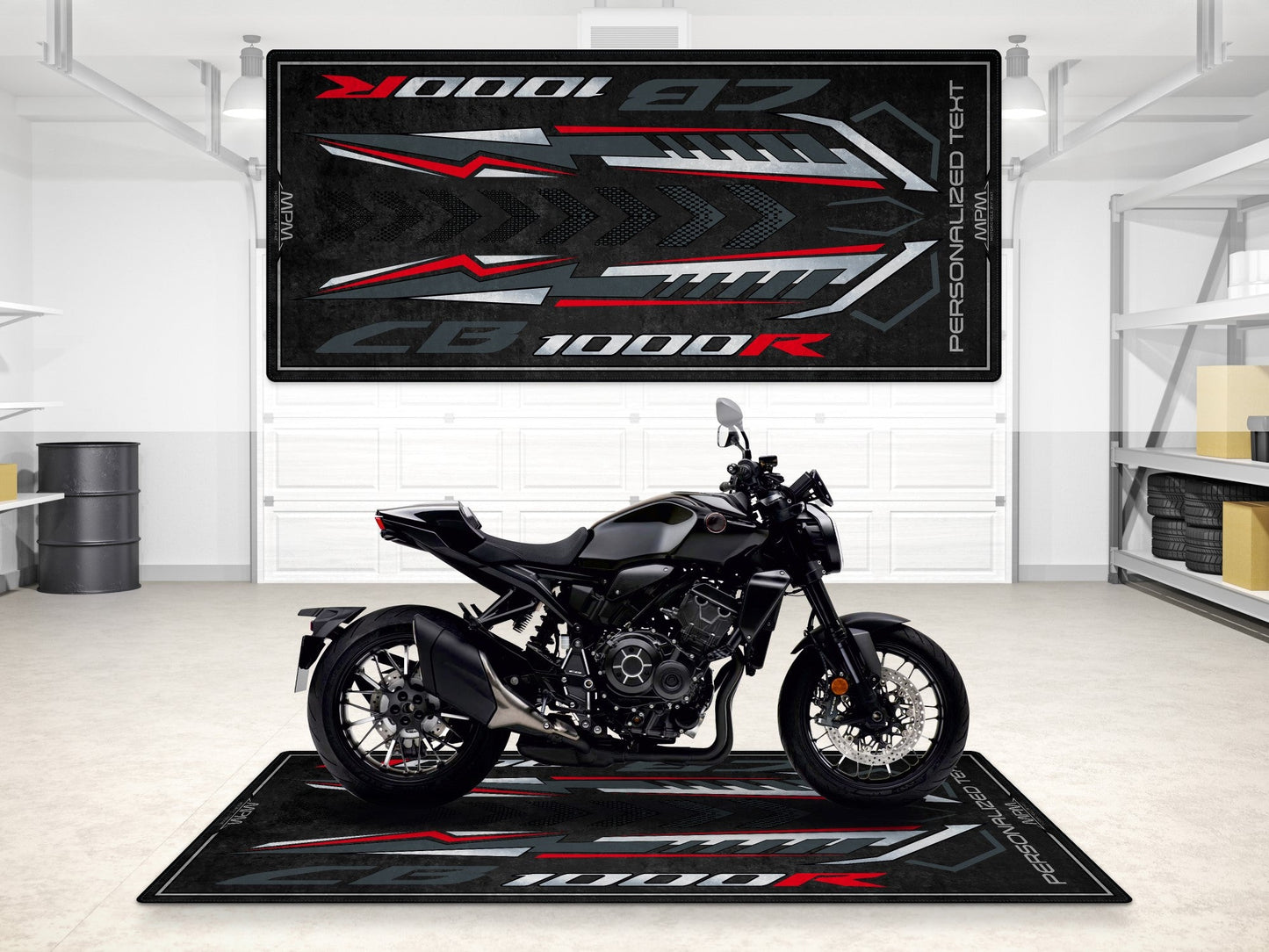 Designed Pit Mat for Honda CB1000R Motorcycle - MM7447 - Howling Moto