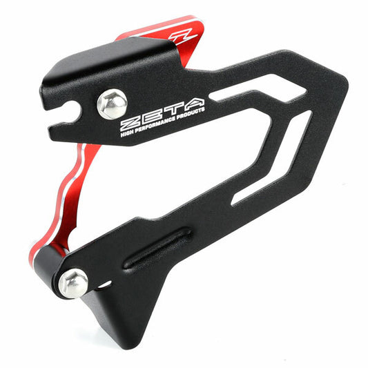 ZETA ZE80-8032 dirt bike case saver with drive cover, black protective part for engine protection on off-road motorcycles.