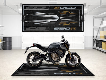 Designed Pit Mat for Honda CB650R Motorcycle - MM7449 - Howling Moto