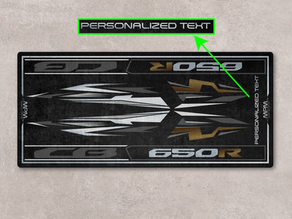 Designed Pit Mat for Honda CB650R Motorcycle - MM7449 - Howling Moto