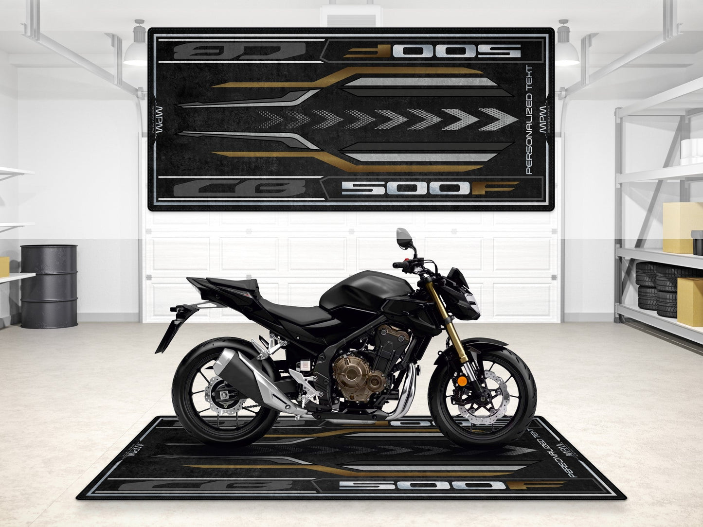 Designed Pit Mat for Honda CB500F Motorcycle - MM7450 - Howling Moto