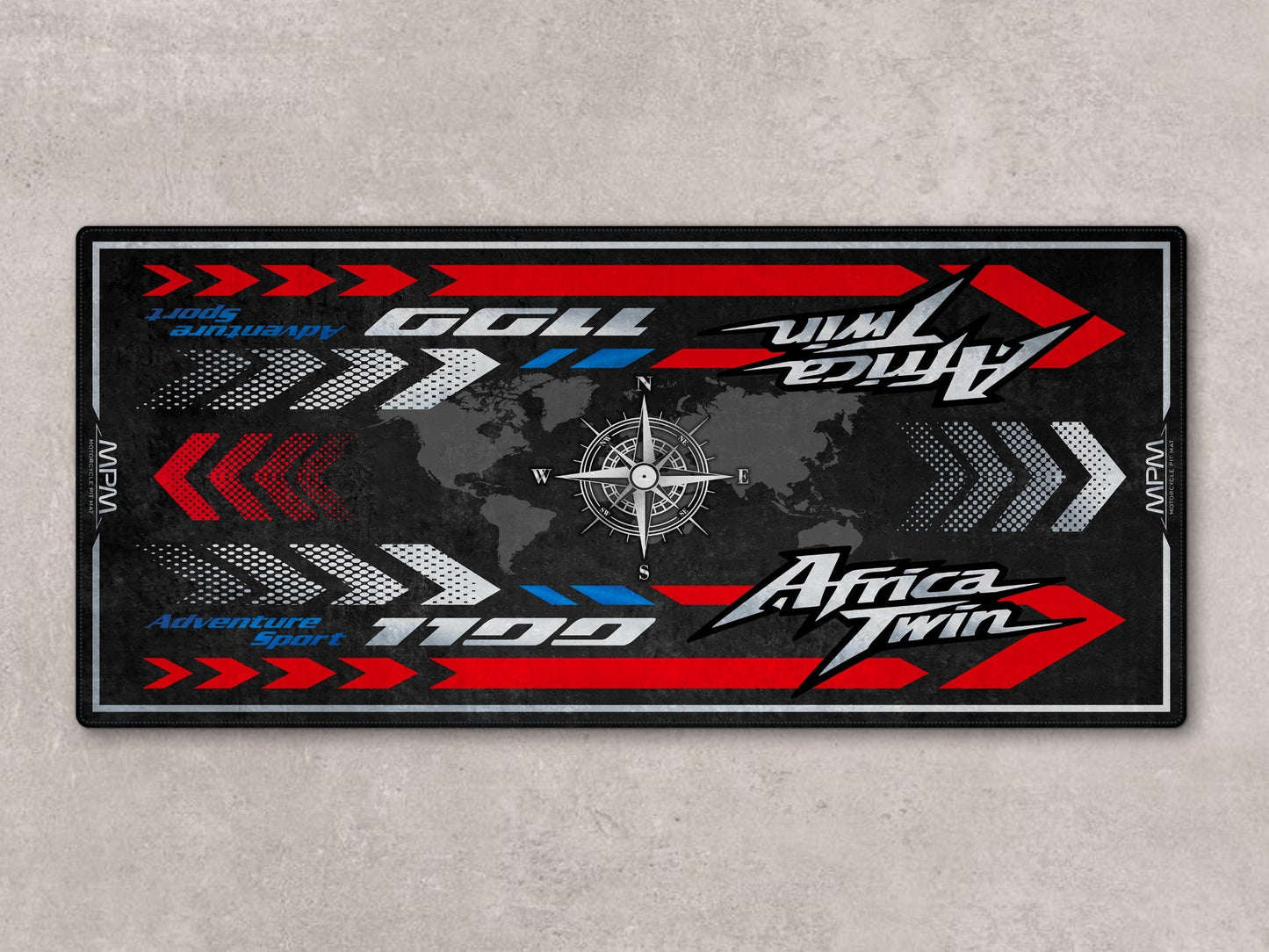 Designed Pit Mat for Honda Africa Twin Motorcycle - MM7452 - Howling Moto