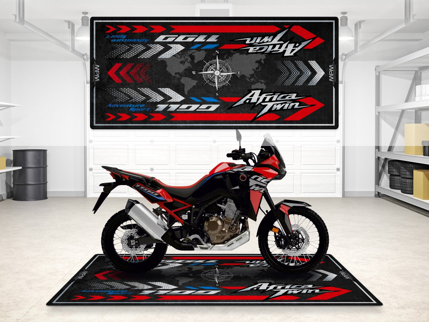 MPM Motorcycle Mat for Honda Africa Twin - MM7452 - Howling Moto