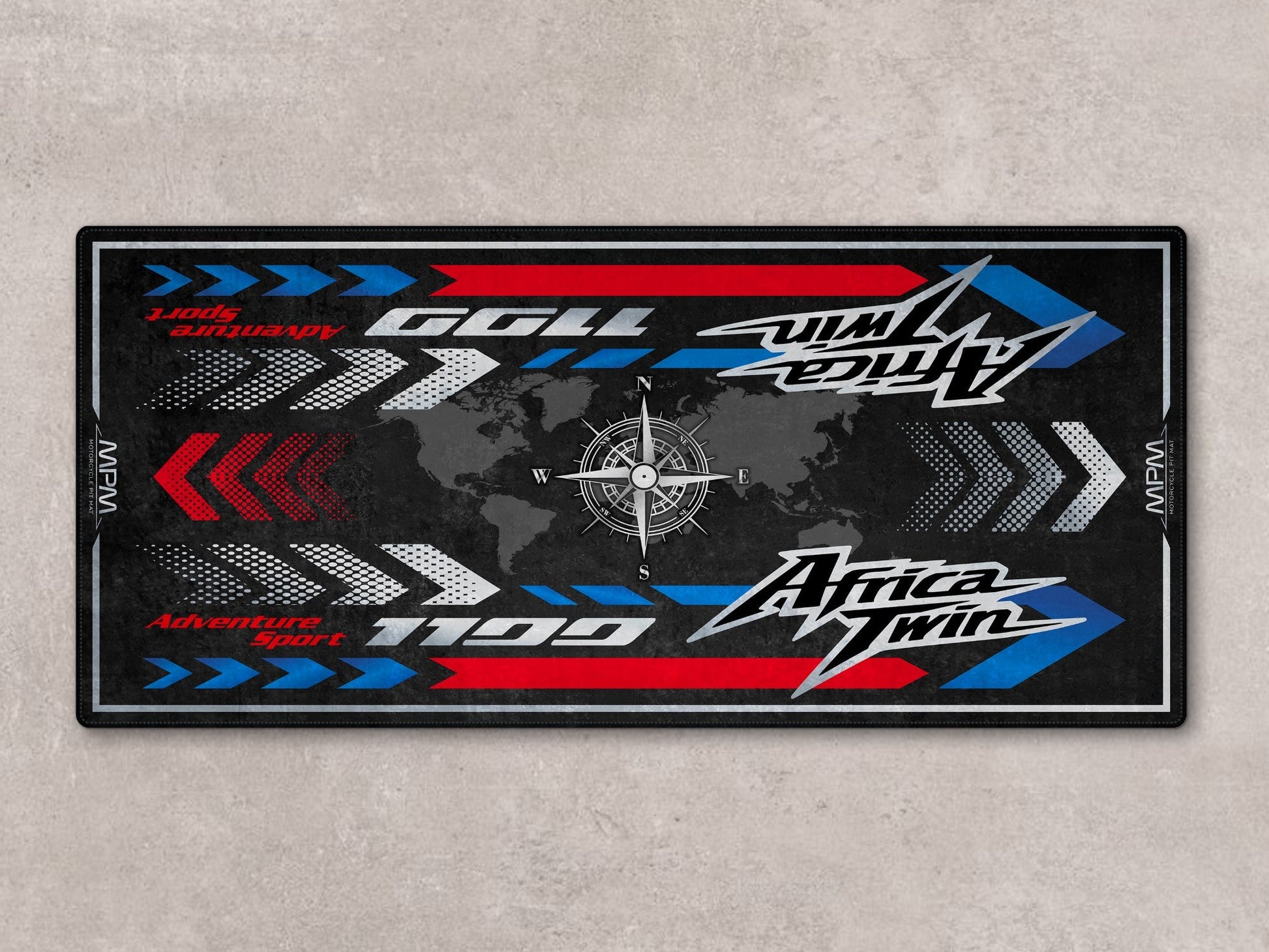 Designed Pit Mat for Honda Africa Twin Motorcycle - MM7452 - Howling Moto