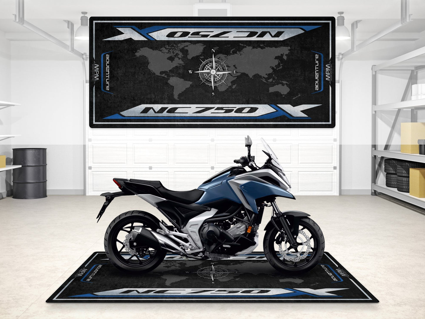 MPM Motorcycle Mat for Honda NC750X - MM7454 - Howling Moto