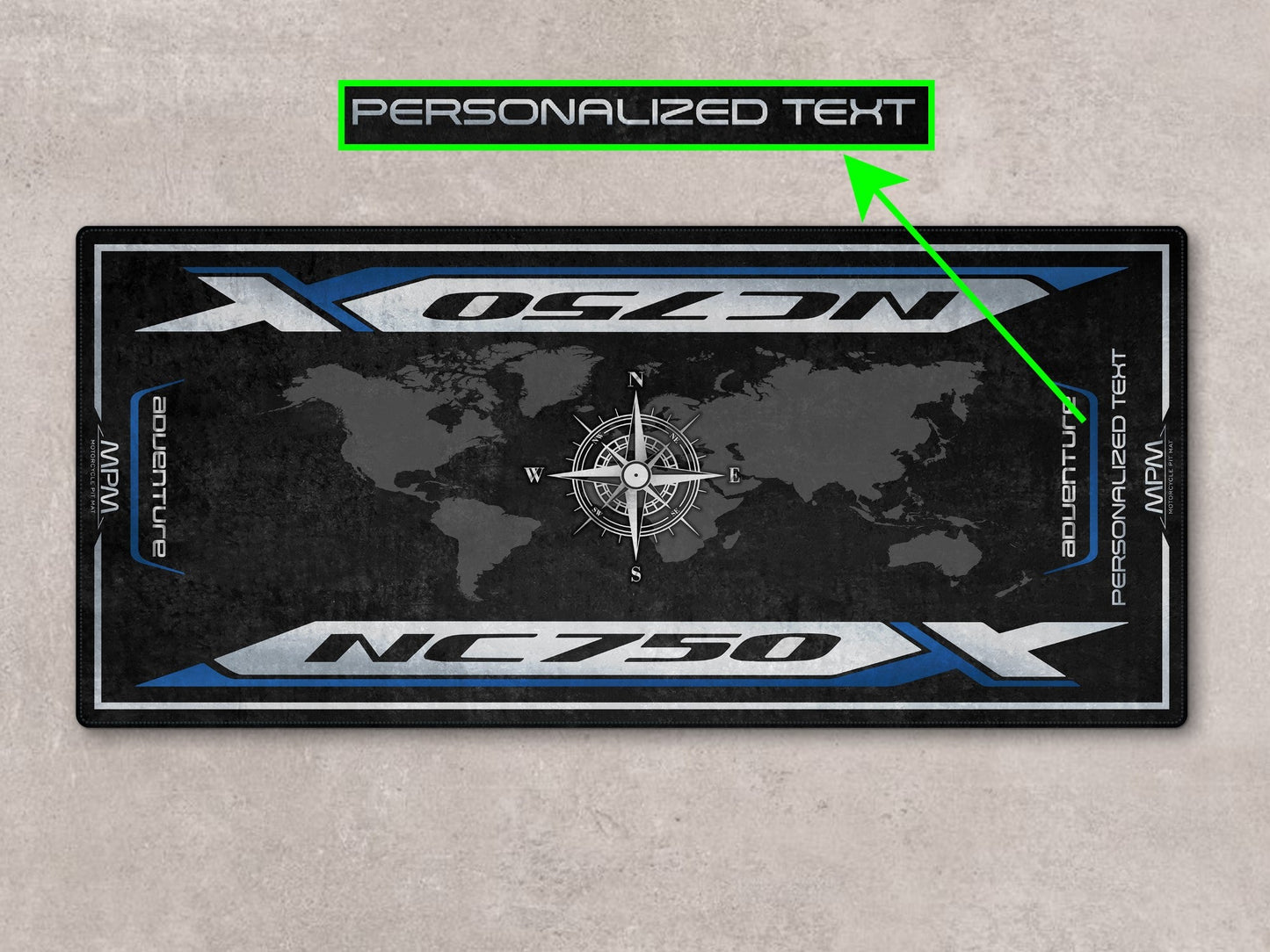 Designed Pit Mat for Honda NC750X Motorcycle - MM7454 - Howling Moto