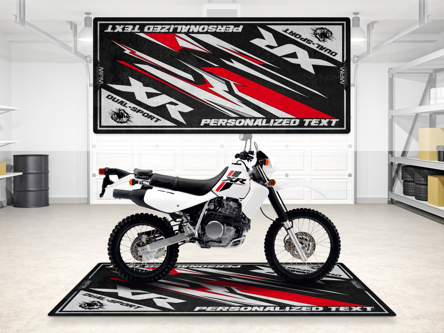 Designed Pit Mat for Honda XR Motorcycle - MM7456 - Howling Moto