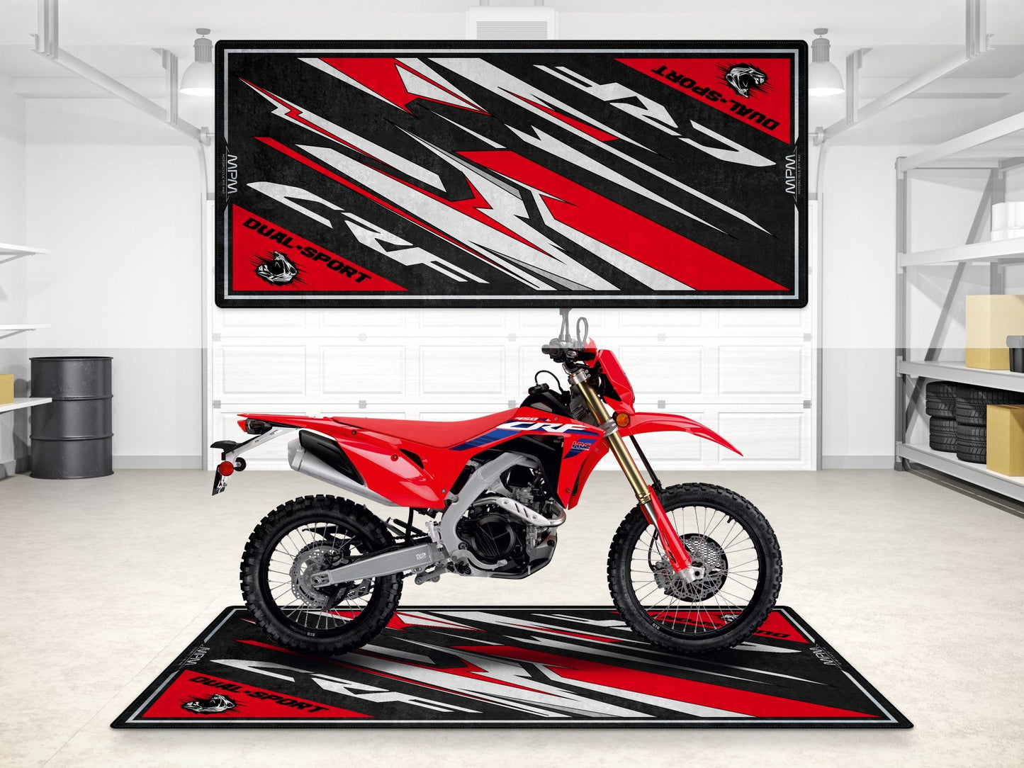MPM Motorcycle Mat for Honda CRF - MM7457 - Howling Moto