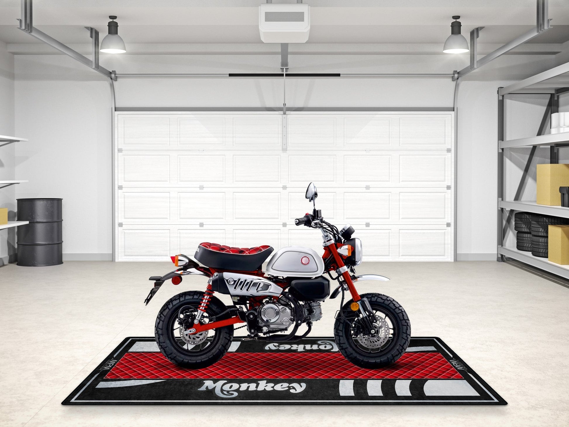 Designed Pit Mat for Honda Monkey Motorcycle - MM7458 - Howling Moto
