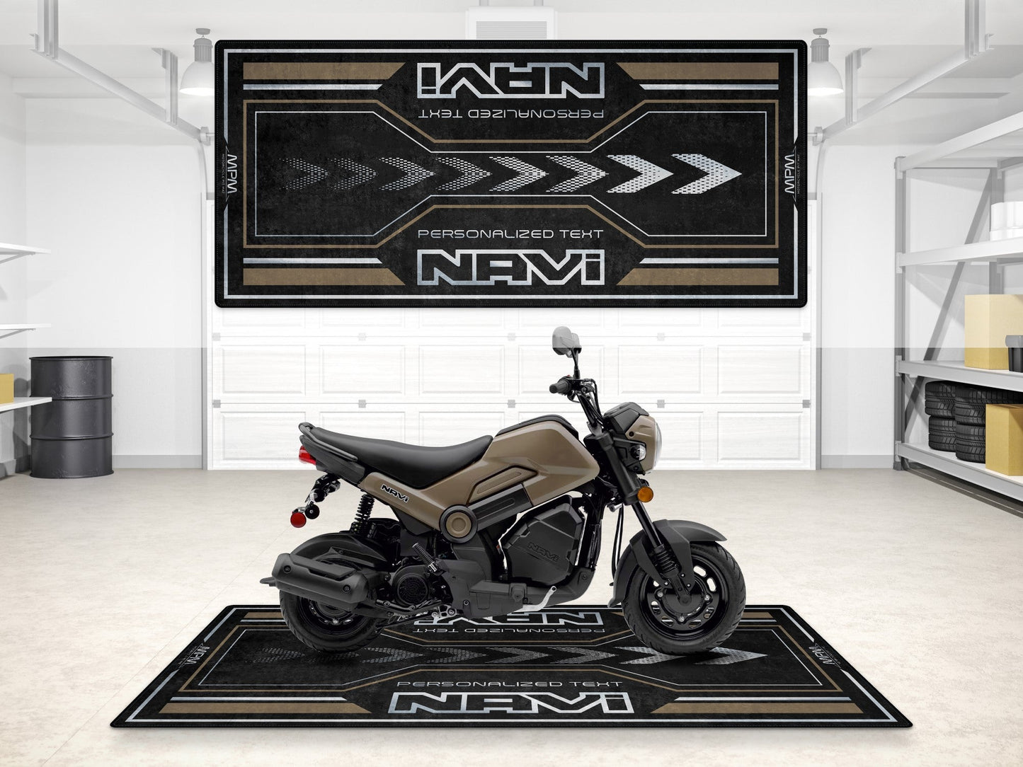 Designed Pit Mat for Honda Navi Motorcycle - MM7459 - Howling Moto