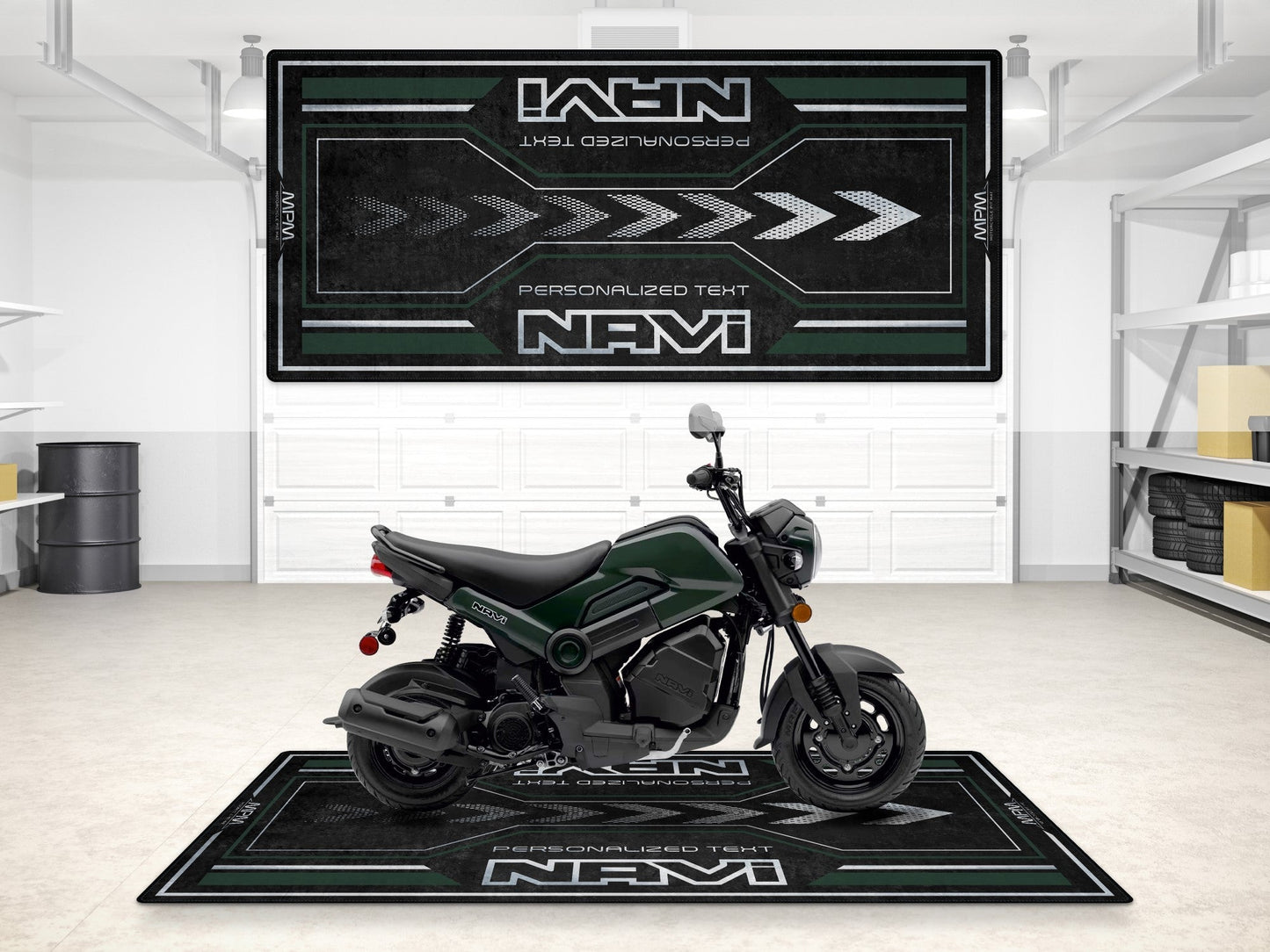 Designed Pit Mat for Honda Navi Motorcycle - MM7459 - Howling Moto