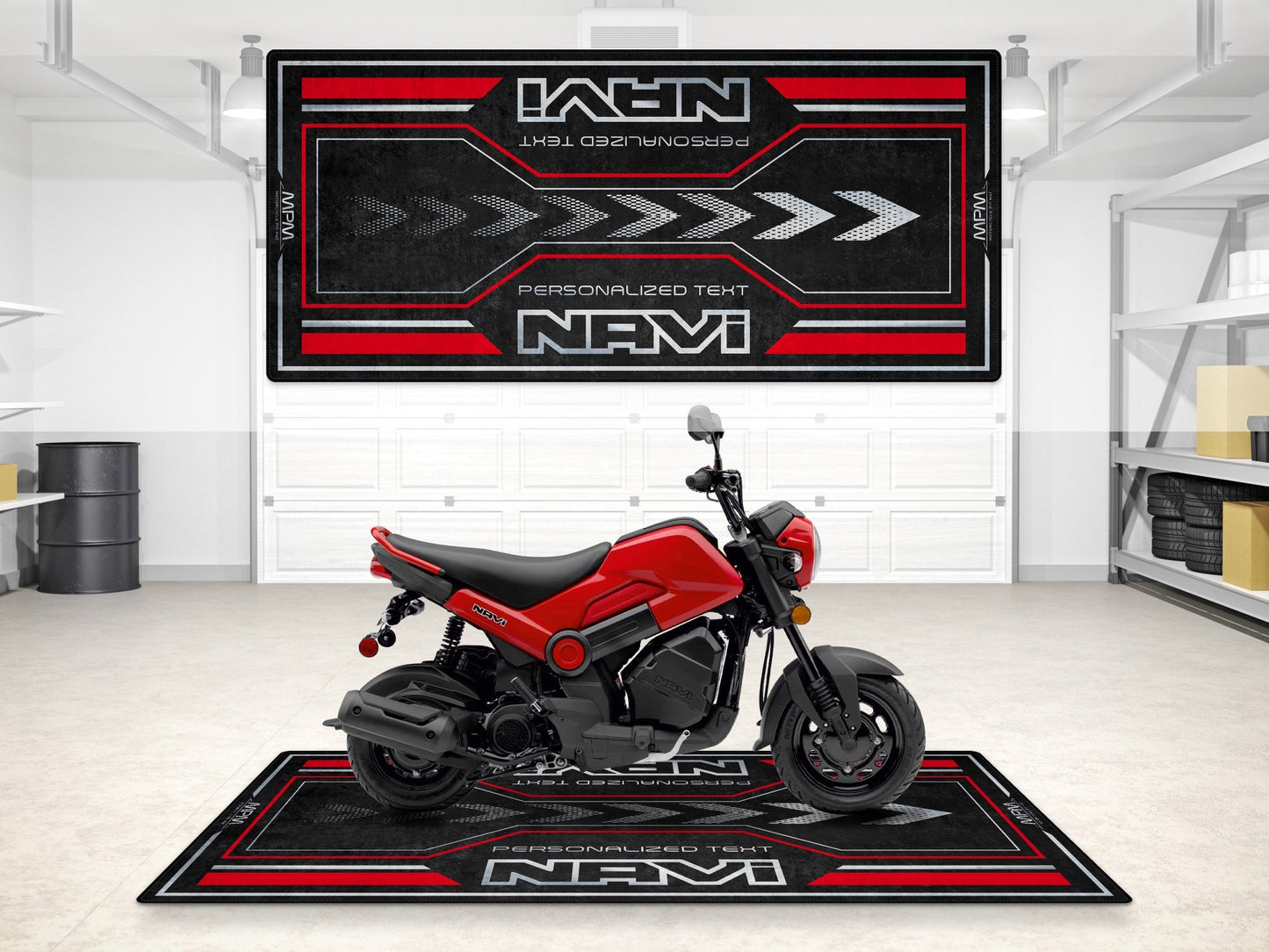 Designed Pit Mat for Honda Navi Motorcycle - MM7459 - Howling Moto
