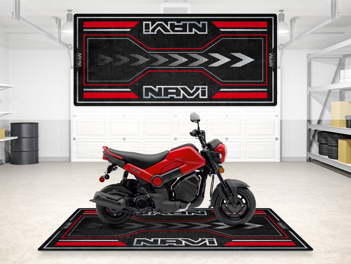Designed Pit Mat for Honda Navi Motorcycle - MM7459 - Howling Moto