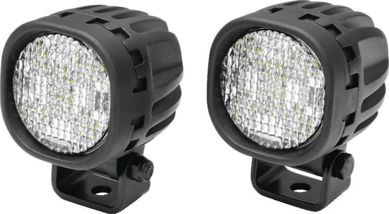 Kuryakyn Lodestar 750L flood beam high-output driving lights mounted on a powersports vehicle for enhanced visibility