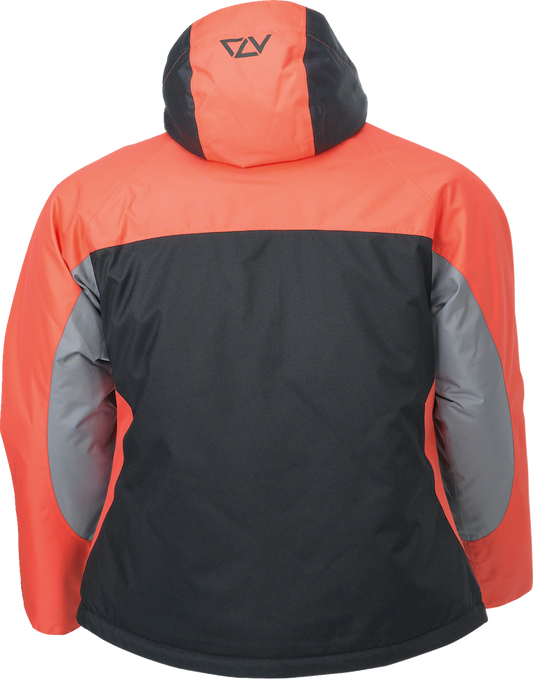 ARCTIVA Women's Pivot 5 Hooded Jacket in coral, medium size, stylish outdoor jacket with hood by Bill's Exhausts