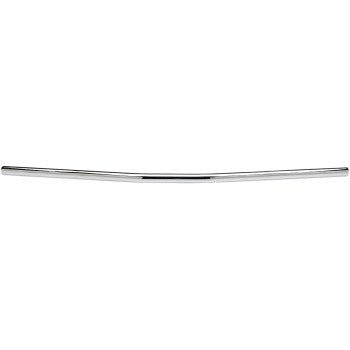 Chrome BILTWELL Zero Drag Handlebar for motorcycles, featuring sleek, curved design and durable construction.